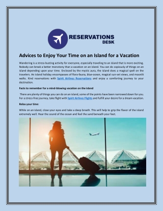 Advices to Enjoy Your Time on an Island for a Vacation