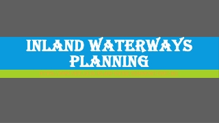 Inland waterways Planning