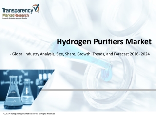 Hydrogen Purifiers Market - Global Industry Analysis, Size, Share, Growth, Trends, and Forecast 2016 - 2024
