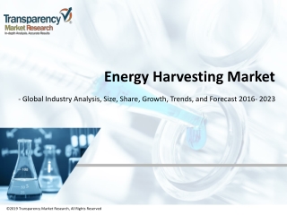 Energy Harvesting Market - Global Industry Analysis, Size, Share, Growth Trends, and Forecast 2016 - 2023