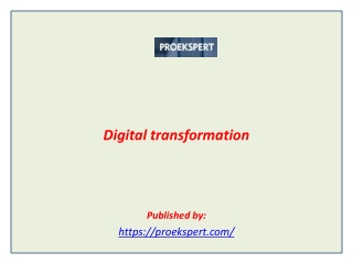Digital transformation