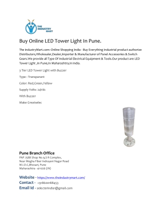 Buy Online LED Tower Light In Pune