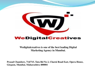 Digital Marketing Agency Mumbai | Wedigitalcreatives.