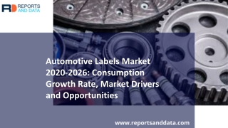 Automotive Labels Market share analysis report 2019 and forecast to 2026