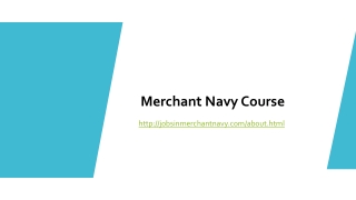 Merchant Navy Course