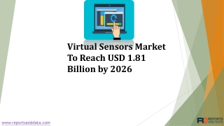 Virtual Sensors Market Status and Forecasts to 2026