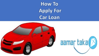 How To Apply For Car Loan