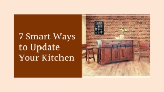 7 Smart Ways to Update Your Kitchen