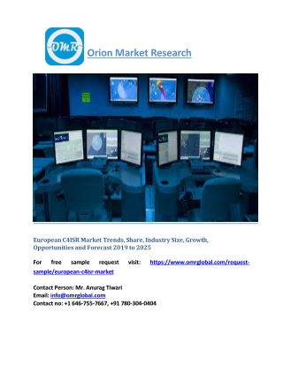 European C4ISR Market Trends, Share, Industry Size, Growth, Opportunities and Forecast 2019 to 2025