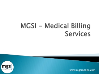 Medical Billing Services -MGSI