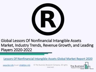 Lessors Of Nonfinancial Intangible Assets Market Competitive Landscape and Regional Forecast Analysis 2022
