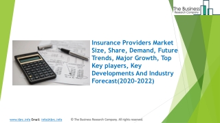 Insurance Providers Market 2020: Global Growth, Trends And Forecast