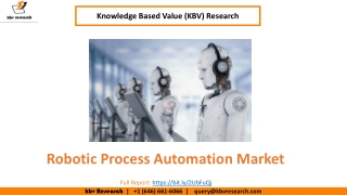 Robotic Process Automation Market size is expected to reach $7.2 billion by 2025 - KBV Research