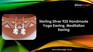 Sterling Silver 925 Handmade Yoga Earring, Meditation Earring