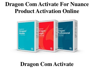 Dragon com Activate for Nuance Product Activation online