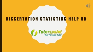 Dissertation Statistics Help UK