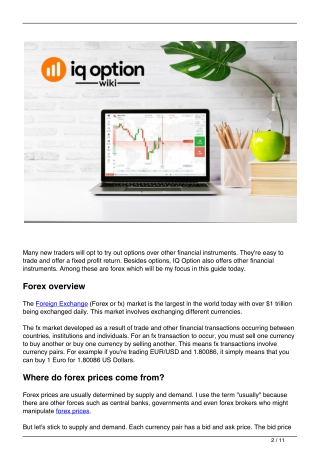 All about iq option forex