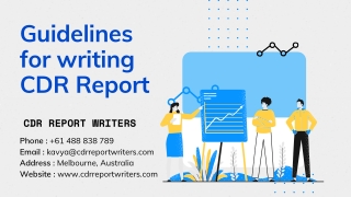 Steps in writing CDR Report for Engineers Australia