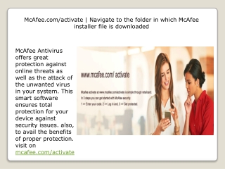 McAfee.com/activate | McAfee protects all types of devices either it is on phone, tablets