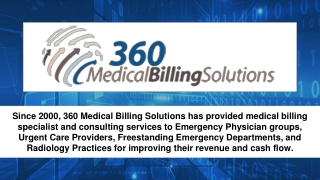 California Emergency Physicians Billing Services - 360 Medical Billing Solutions