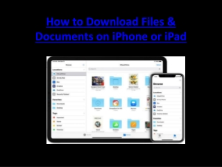 How to Download Files & Documents on iPhone or iPad