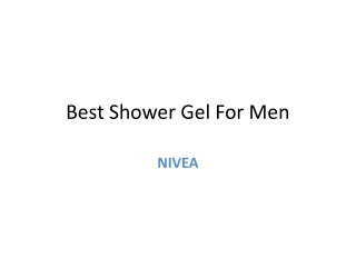 Best Shower Gel For Men