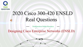 CCNP Enterprise 300-420 ENSLD Exam Questions