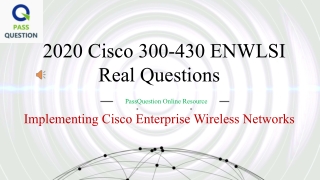 CCNP Enterprise 300-430 ENWLSI Exam Questions