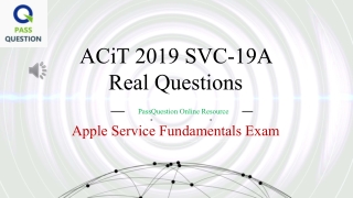 ACiT 2019 certification SVC-19A Exam Questions