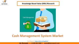 Cash Management System Market size is expected to reach $20.6 billion by 2025 - KBV Research