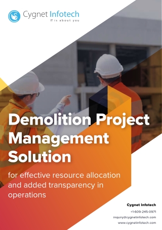 Demolition Project Management Solution