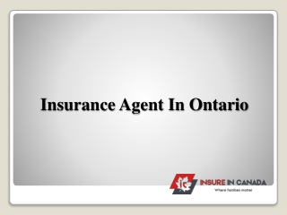 Insurance Agent In Ontario