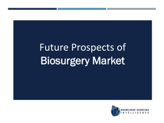 Biosurgery Market By Knowledge Sourcing Intelligence