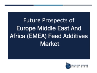 Europe Middle East And Africa (EMEA) Feed Additives Market By Knowledge Sourcing Intelligence