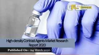 High density Contrast Agents Market Research Report 2020