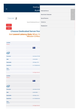 Dedicated Server Australia