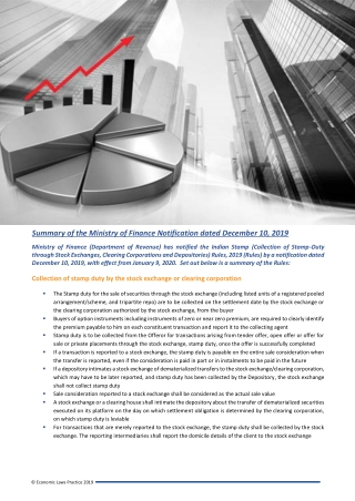 ELP Update – Indian Stamp (Collection of Stamp-Duty through SE CC and Depositories) Rules