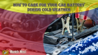 How to Care for your Car Battery During Cold Weather