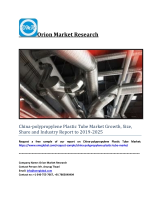 China-polypropylene Plastic Tube Market Size, Industry Trends, Share and Forecast 2019-2025