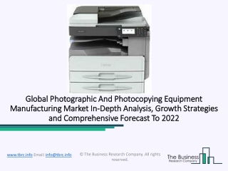 Global Photographic and Photocopying Equipment Manufacturing Market Forecast