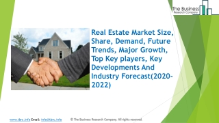 Real Estate Market 2020: Global Growth, Trends And Forecast