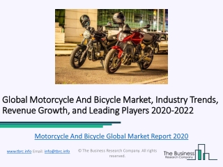 Global Motorcycle And Bicycle Market Characteristics, Forecast Size, Trends Till 2022