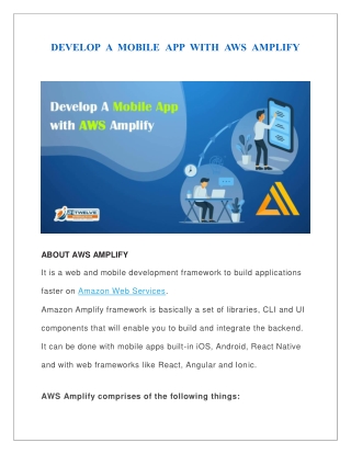 Develop A Mobile App with AWS Amplify - 21Twelve Interactive