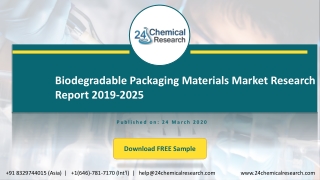 Biodegradable Packaging Materials Market Research Report 2019 2025