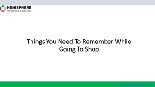 Things You Need To Remember While Going To Shop