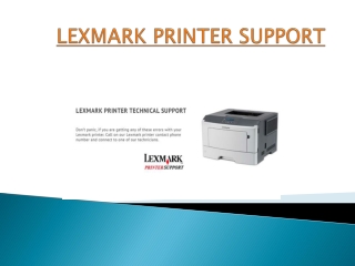 Lexmark Printer Support - Customer Service Phone Number