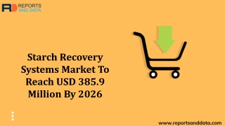 Starch Recovery Systems Market set to grow according to forecast 2026