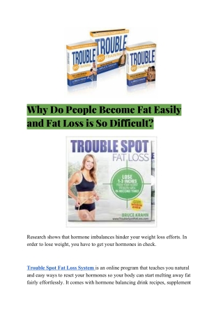 Why Do People Become Fat Easily and Fat Loss is So Difficult?