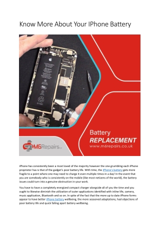 Battery replacement service | iphone battery replacement service