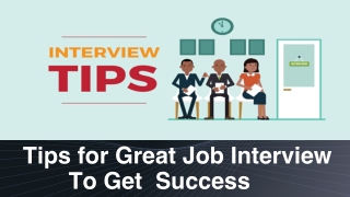 Tips for Great JobI Interview To Get Success